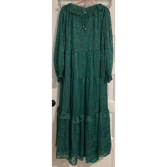 Anthropologie The Marais Maxi Dress: Satin-Burnout Edition NWT SZ 1X - Picture 9 of 15